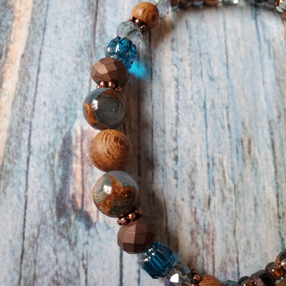 Boho Jasper Beaded Bracelet